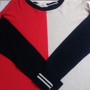 Tommy Hilfiger New Women's Color Block Poncho